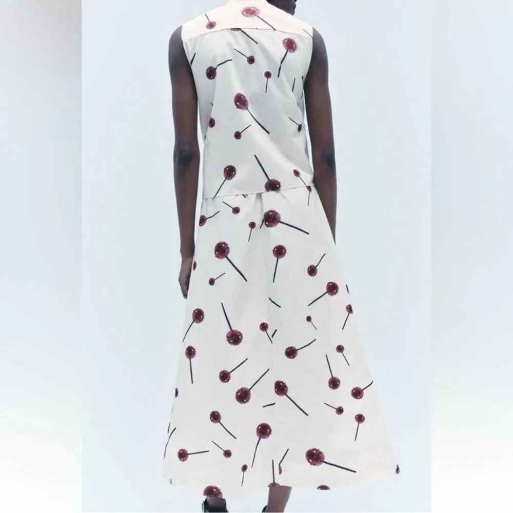 Zara ZW Collection Poplin Lollipop Dress - Picture 7 of 13